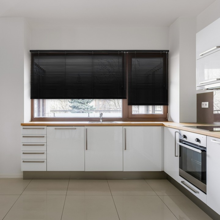 Żaluzja bambusowa 25mm czarny