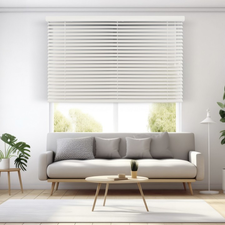 Żaluzja bambusowa 50mm biały