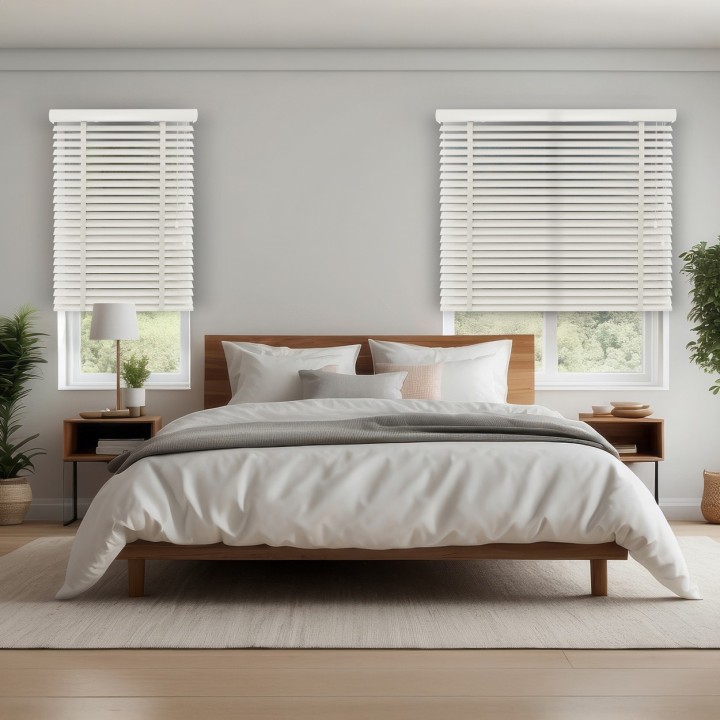 Żaluzja bambusowa 50mm biały