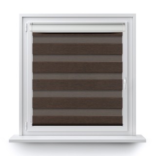 Roleta w kasecie PCV Dzień Noc Przyciemniająca Bahama XV bez prowadnic Brązowa Bh1506