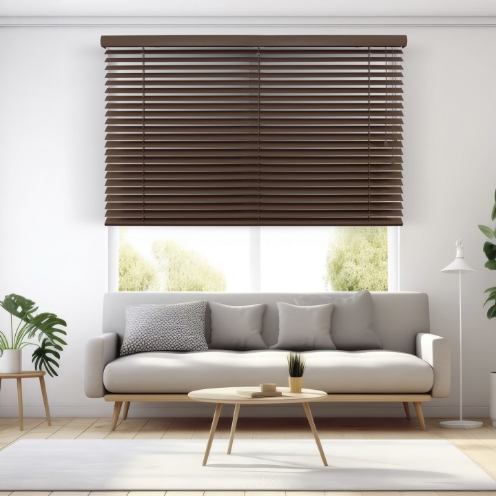 Żaluzja bambusowa 50mm ciemny orzech