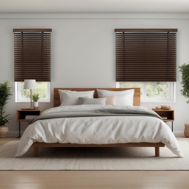 Żaluzja bambusowa 50mm ciemny orzech