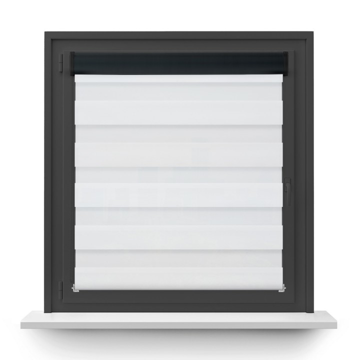 Roleta w kasecie PCV Dzień Noc Przyciemniająca Bahama XV bez prowadnic Biała Bh1500