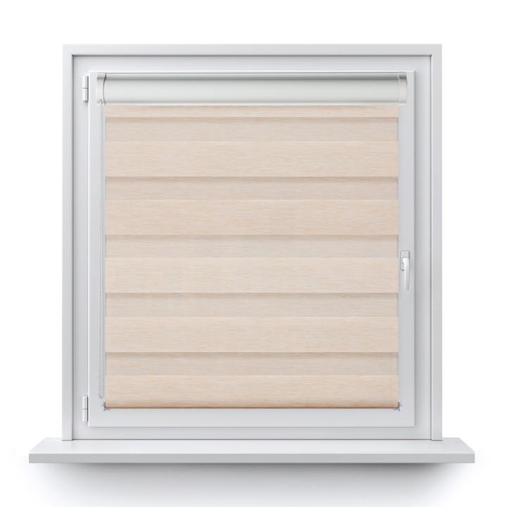 Roleta w kasecie PCV Dzień Noc Przyciemniająca Bahama XV bez prowadnic Beżowa Bh1504