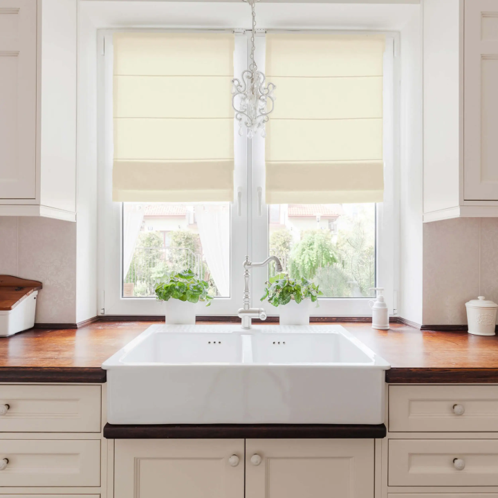 Roleta rzymska Tkanina Rzymska Przyciemniająca Rzymska Beżowa