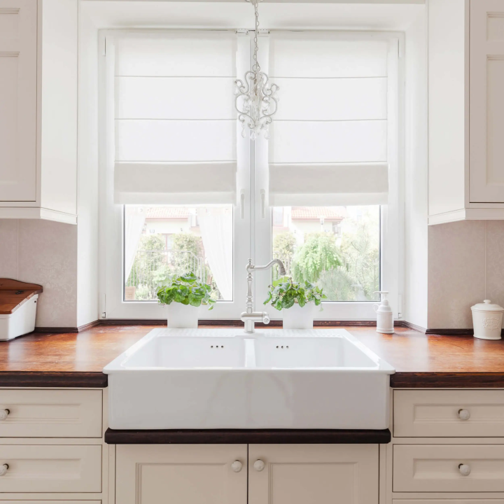 Roleta rzymska Tkanina Rzymska Przyciemniająca Rzymska Biała