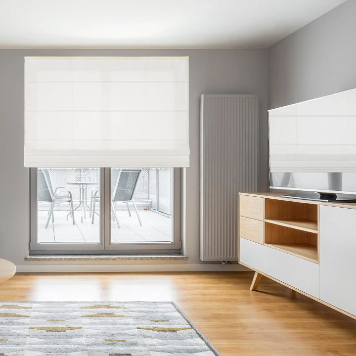 Roleta rzymska Tkanina Rzymska Przyciemniająca Rzymska Biała