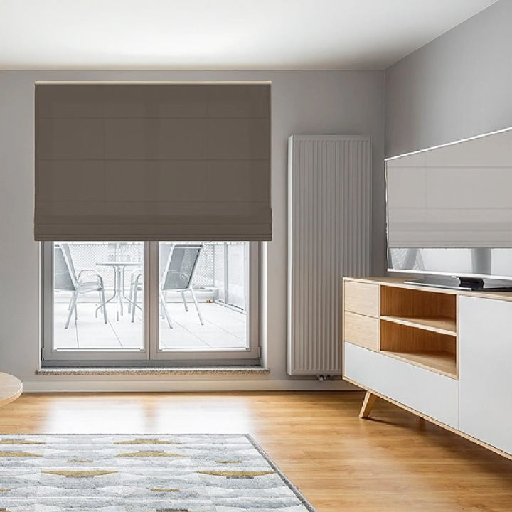 Roleta rzymska Tkanina Rzymska Przyciemniająca Rzymska Ciemnoszara