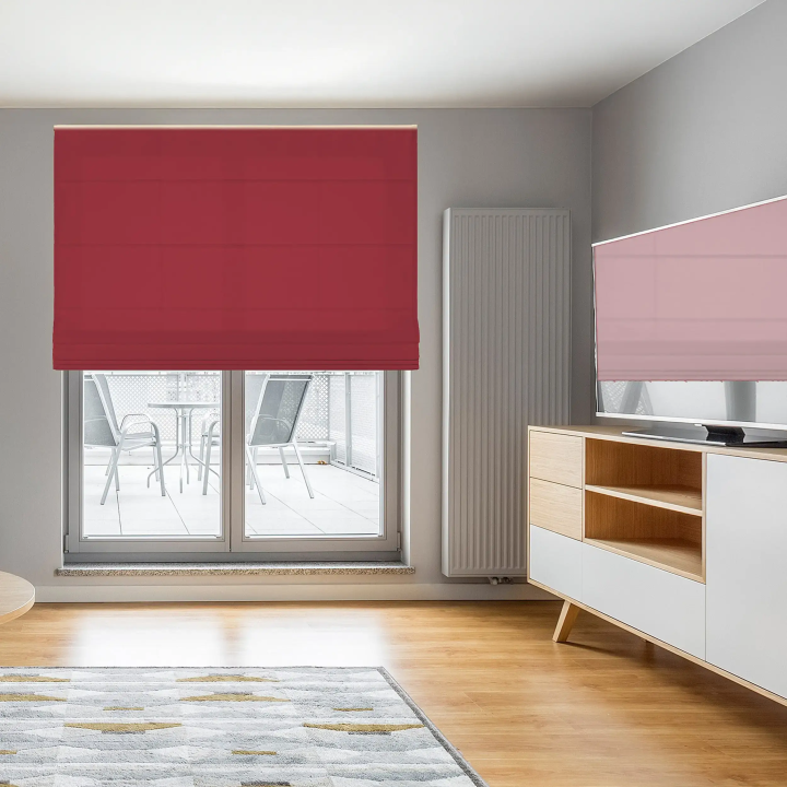 Roleta rzymska Tkanina Rzymska Przyciemniająca Rzymska Czerwona