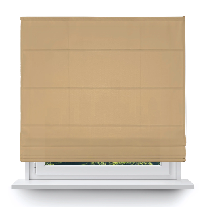 Roleta rzymska Tkanina Rzymska Przyciemniająca Rzymska Jasnobrązowa