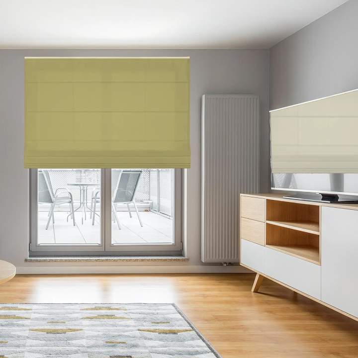 Roleta rzymska Tkanina Rzymska Przyciemniająca Rzymska Zielona