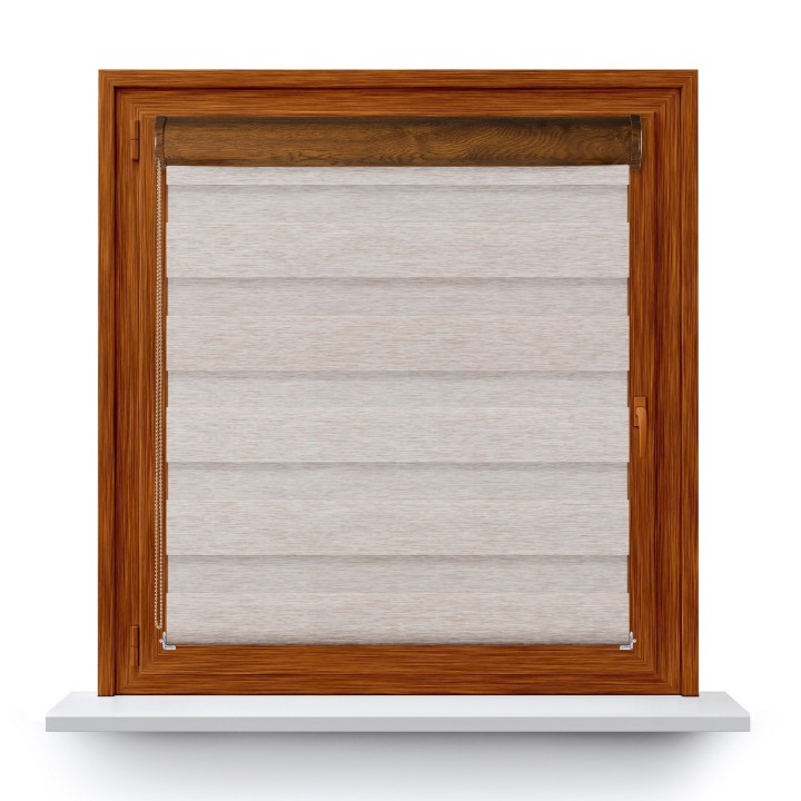 Roleta w kasecie PCV Dzień Noc Przyciemniająca Bahama XV bez prowadnic Beżowa Bh1502