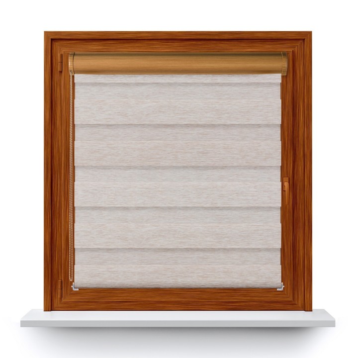 Roleta w kasecie PCV Dzień Noc Przyciemniająca Bahama XV bez prowadnic Beżowa Bh1502