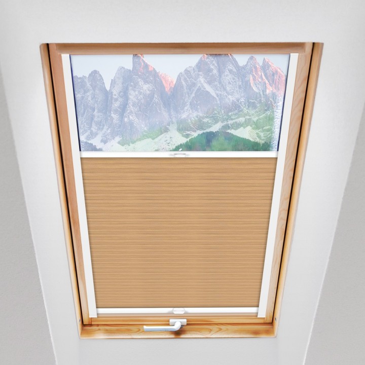 Plisa dachowa Bambus Przyciemniająca Beżowa 601