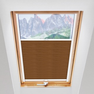 Plisa dachowa Bambus Przyciemniająca Ciemnobrązowa 606