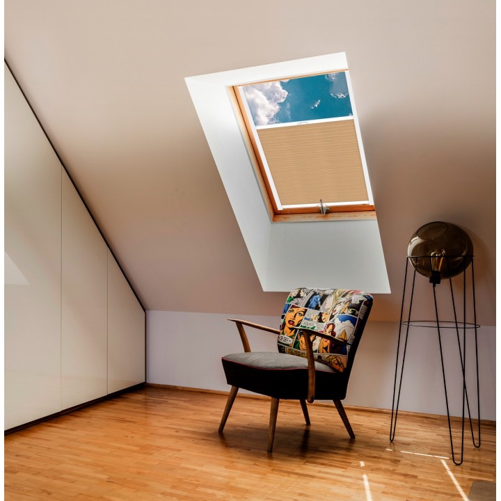 Plisa dachowa Bambus Przyciemniająca Beżowa 601