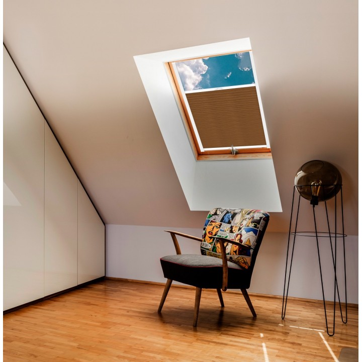 Plisa dachowa Bambus Przyciemniająca Brązowa 605