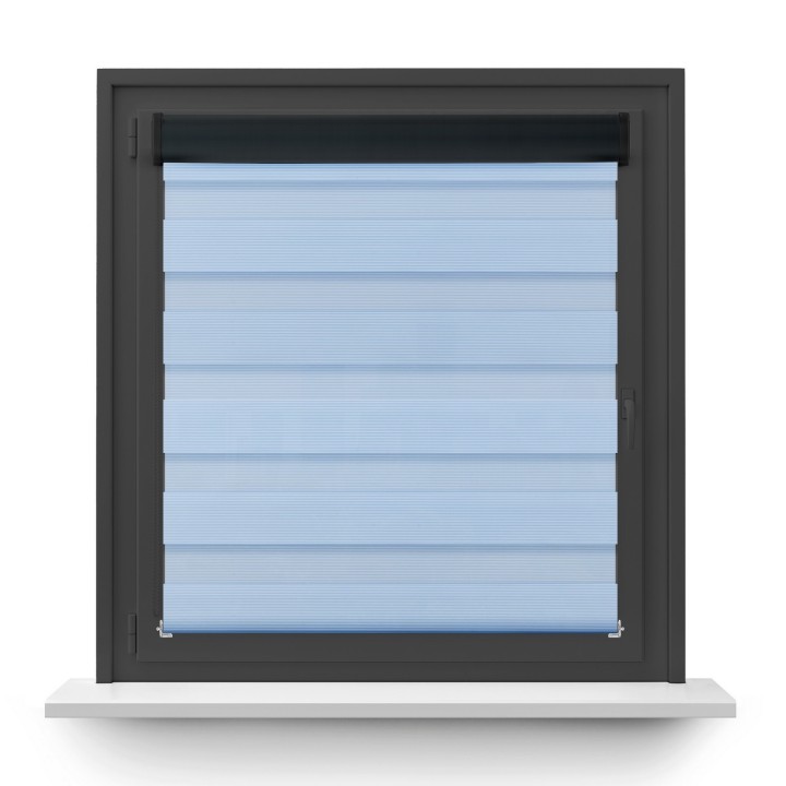 Roleta w kasecie PCV Dzień Noc Przyciemniająca Bahama XXIII z prowadnicą Niebieska Bh2307