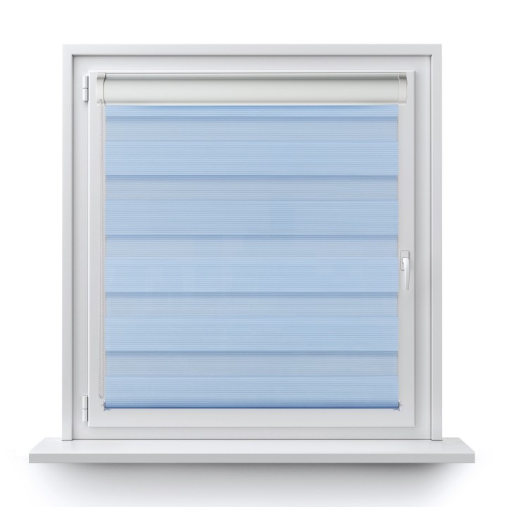 Roleta w kasecie PCV Dzień Noc Przyciemniająca Bahama XXIII z prowadnicą Niebieska Bh2307