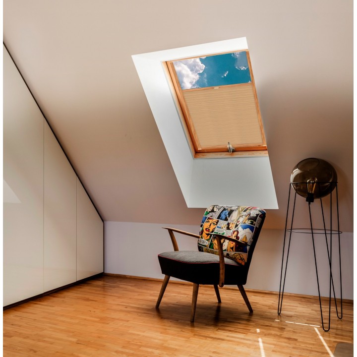 Plisa dachowa Bambus Przyciemniająca Beżowa 601