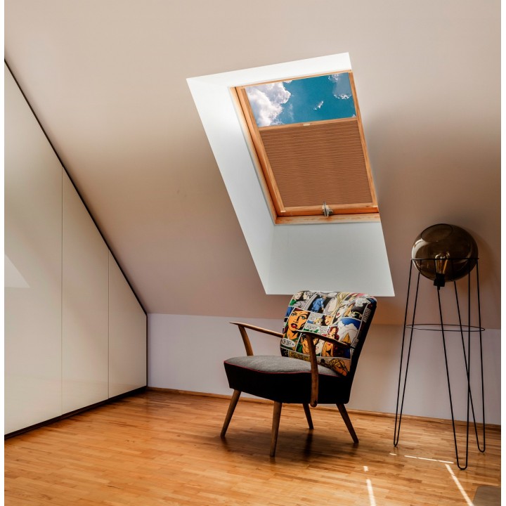 Plisa dachowa Bambus Przyciemniająca Brązowa 605