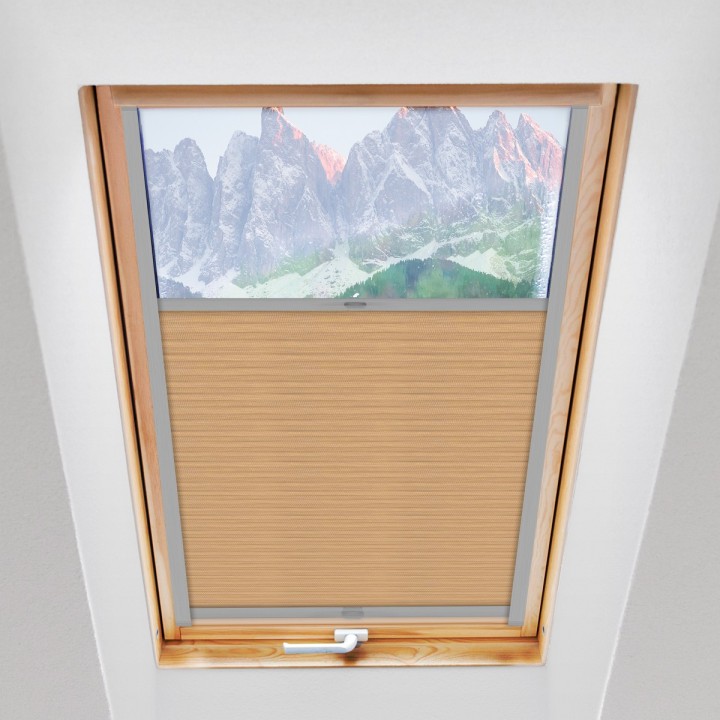 Plisa dachowa Bambus Przyciemniająca Beżowa 601