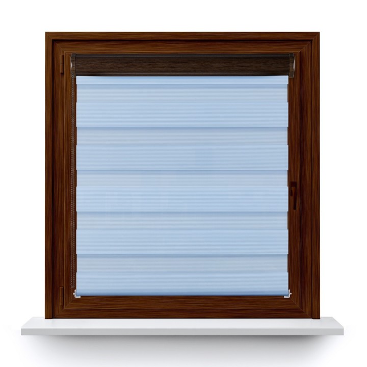 Roleta w kasecie PCV Dzień Noc Przyciemniająca Bahama XXIII z prowadnicą Niebieska Bh2307