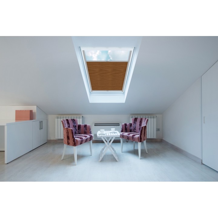 Plisa dachowa Bambus Przyciemniająca Ciemnobrązowa 606