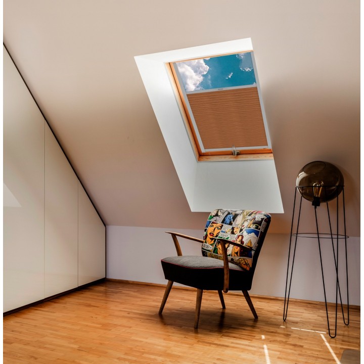 Plisa dachowa Bambus Przyciemniająca Brązowa 605