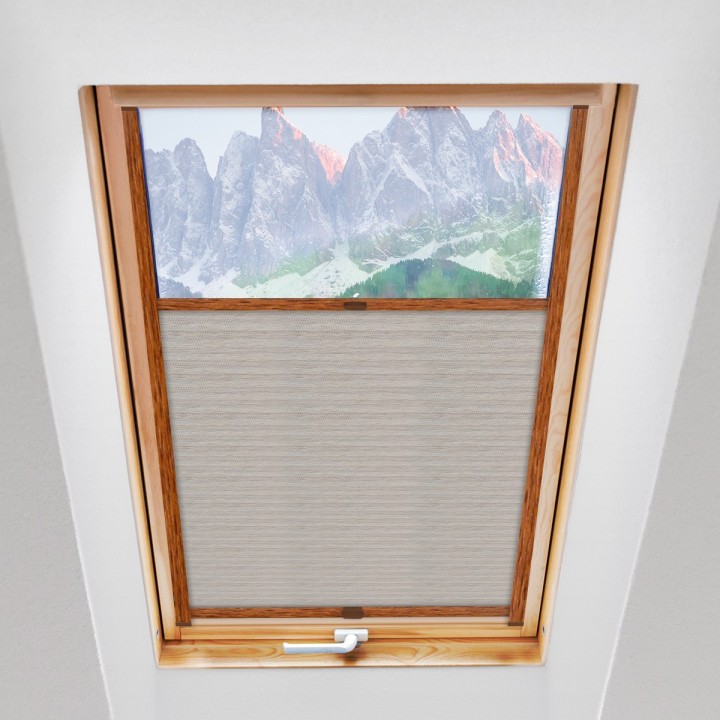 Plisa dachowa Bambus Przyciemniająca Beżowa 601