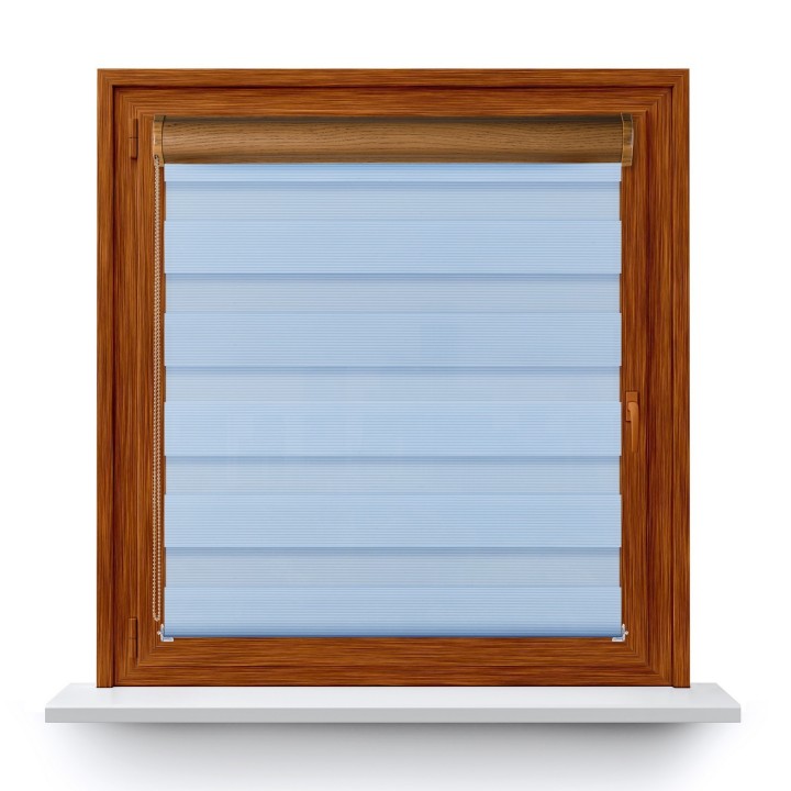 Roleta w kasecie PCV Dzień Noc Przyciemniająca Bahama XXIII z prowadnicą Niebieska Bh2307