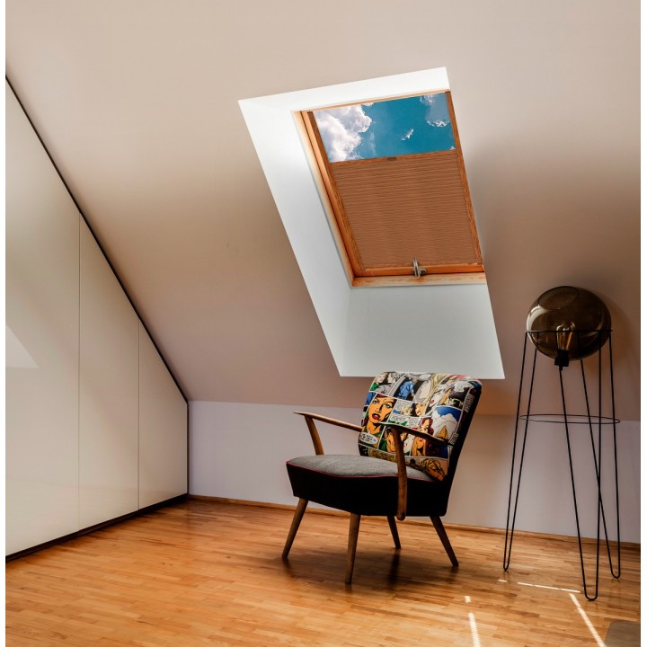 Plisa dachowa Bambus Przyciemniająca Brązowa 605