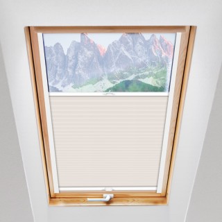 Plisa dachowa Exclusive Przyciemniająca Biała P1