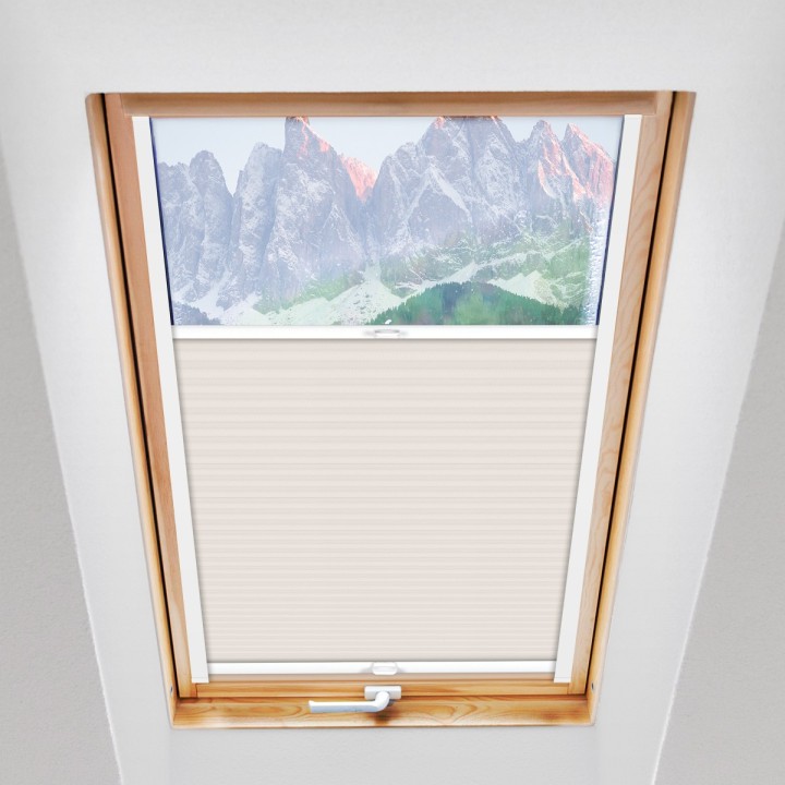 Plisa dachowa Exclusive Przyciemniająca Biała P1