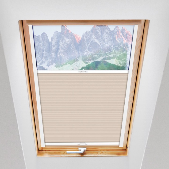 Plisa dachowa Exclusive Przyciemniająca Beżowa P6