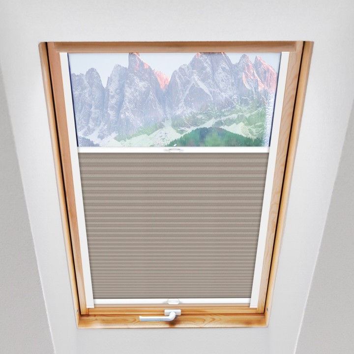 Plisa dachowa Exclusive Przyciemniająca Jasna Szara P8