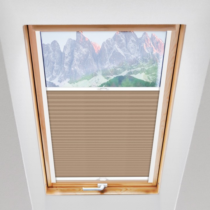 Plisa dachowa Exclusive Przyciemniająca Kremowa P7