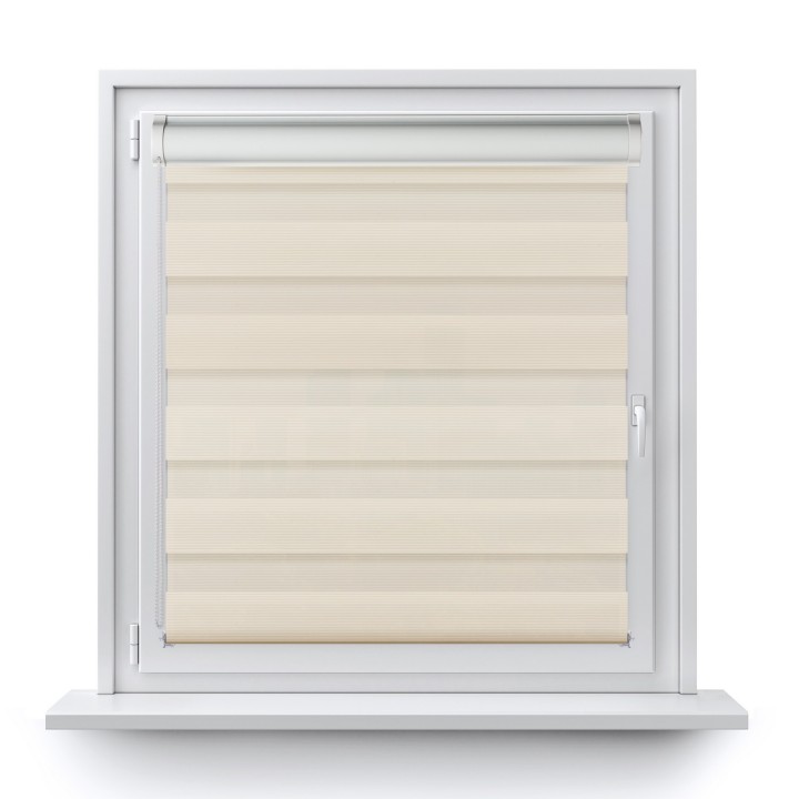 Roleta w kasecie PCV Dzień Noc Przyciemniająca Bahama XXIII z prowadnicą Kremowa Bh2302