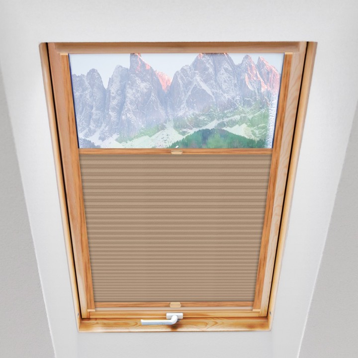 Plisa dachowa Exclusive Przyciemniająca Kremowa P7