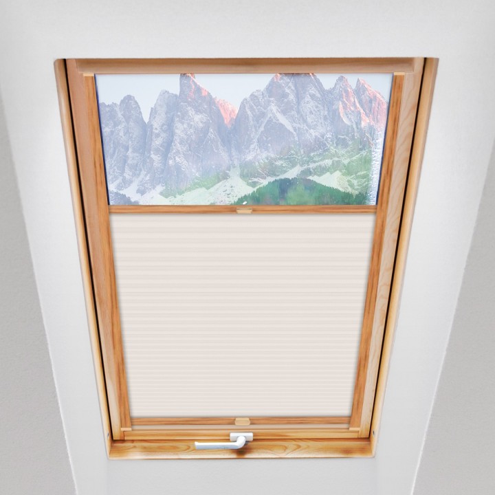 Plisa dachowa Exclusive Przyciemniająca Biała P1