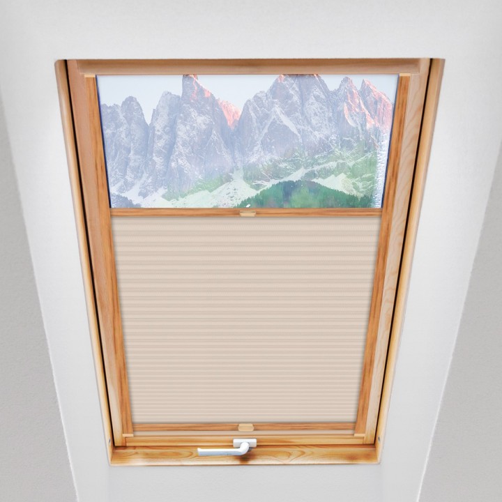 Plisa dachowa Exclusive Przyciemniająca Beżowa P6