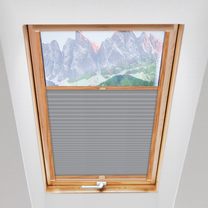 Plisa dachowa Exclusive Przyciemniająca Popielata P9