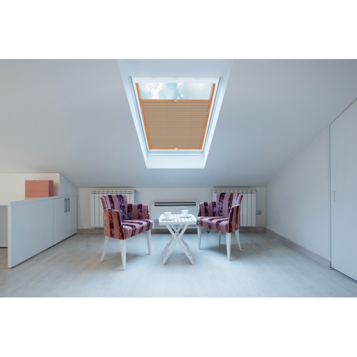 Plisa dachowa Exclusive Przyciemniająca Kremowa P7