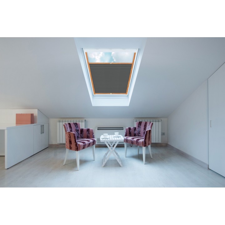 Plisa dachowa Exclusive Przyciemniająca Szara P5