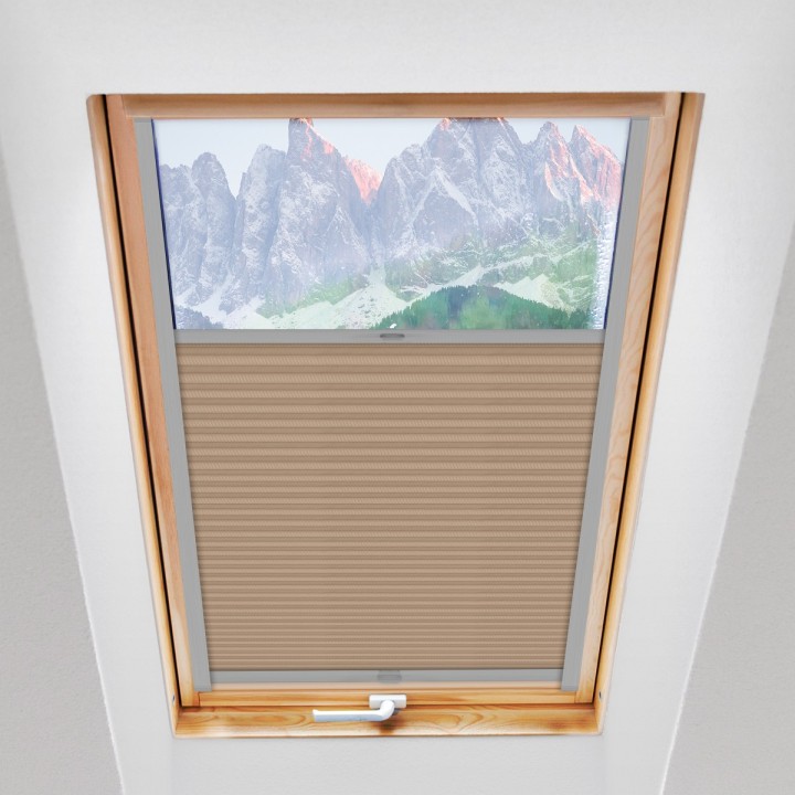 Plisa dachowa Exclusive Przyciemniająca Kremowa P7