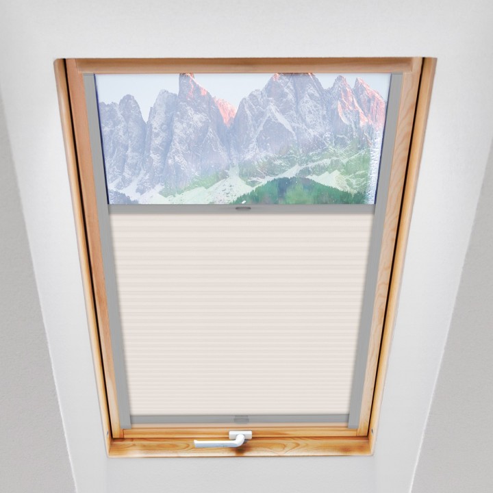 Plisa dachowa Exclusive Przyciemniająca Biała P1