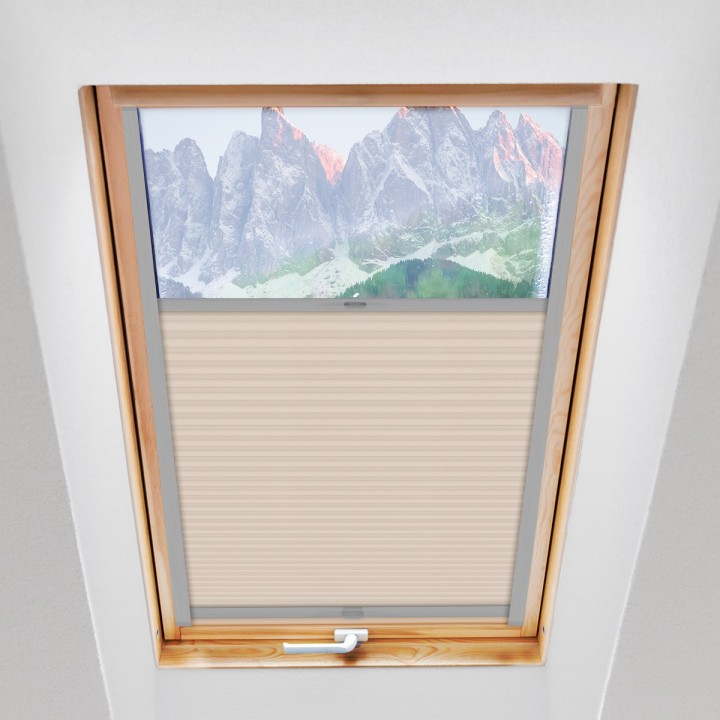 Plisa dachowa Exclusive Przyciemniająca Beżowa P6