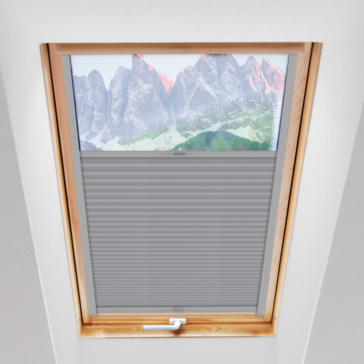 Plisa dachowa Exclusive Przyciemniająca Popielata P9