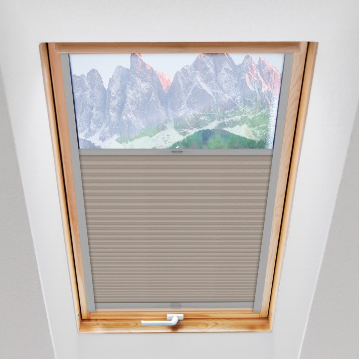 Plisa dachowa Exclusive Przyciemniająca Jasna Szara P8