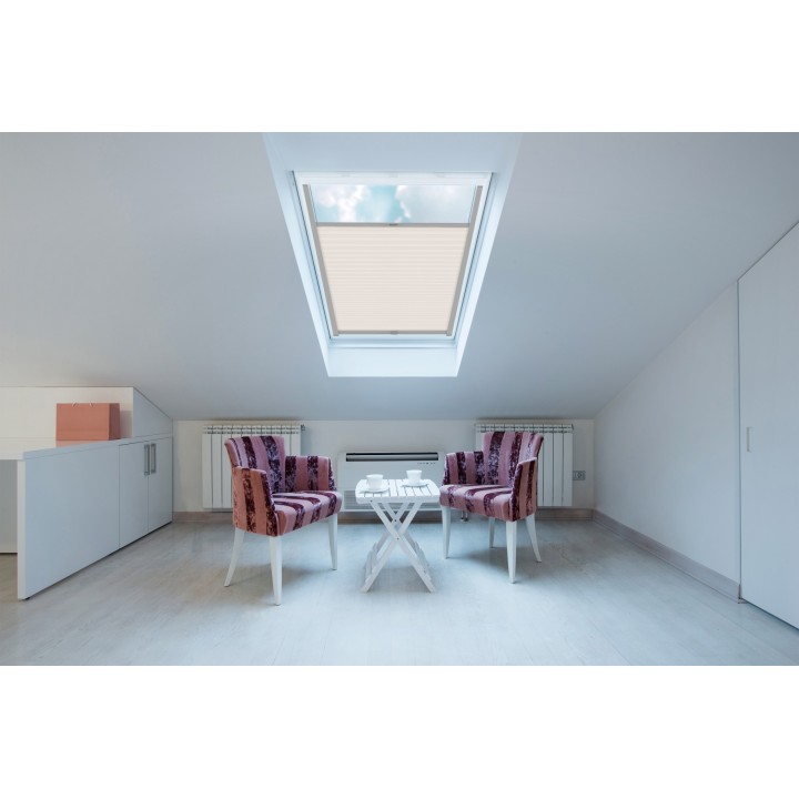 Plisa dachowa Exclusive Przyciemniająca Biała P1